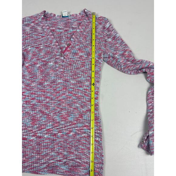 Sundance Ribbed Knit Henley Shirt Long Sleeve Casual Boho Style Sz S - Picture 7 of 8